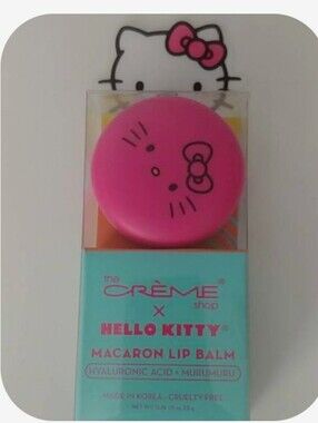The Crème Shop x Hello Kitty Pink Macaron Lip Balm